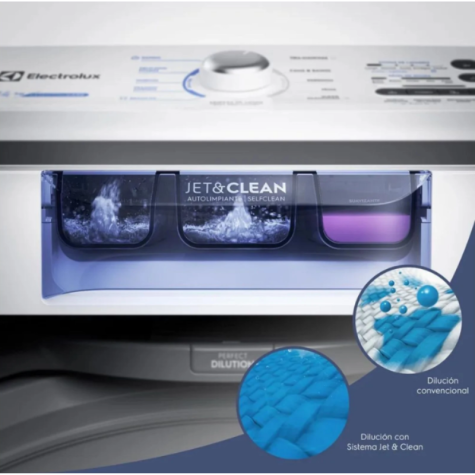 LAVARROPA ELECTROLUX C/S C/ PALETA 17KG  BCO LB17Y - CHACOMER