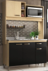 Thumbnail MUEBLE DE COCINA YARA 140 CARVALH/N (MOVEISSUL) - MOVELMAX0