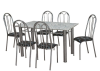 Thumbnail JGO DE COMEDOR GRA ITALUX FLOREADO NR LARISSA C/6S 140CM0