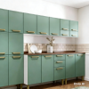 Thumbnail COCINA BERTOLINI COMPLETA 100% ACERO VERDE/BLANCO0